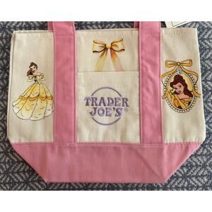 Disney Belle Pink Custom Made Trader Joes Mini Tote One of a Kind